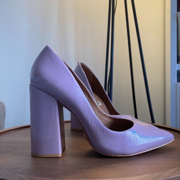 L'intervalle Lavender Naplack Pumps - Picture 2 of 6